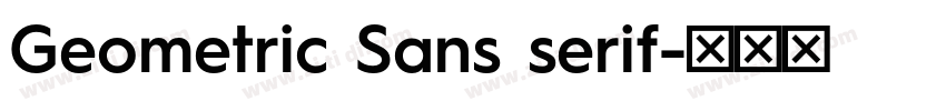Geometric Sans serif字体转换
